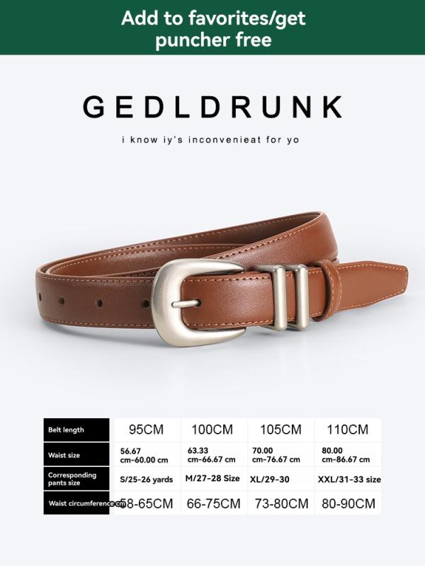 Belts | Mens  Bison Tapered-Edge Belt With Silver Buckle Belts Belts