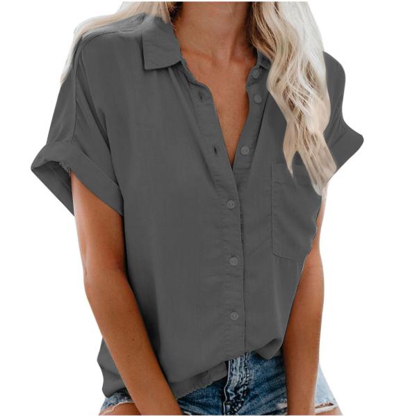 Shirts | Womens  Easy Printed Camp Shirt Shirts Shirts