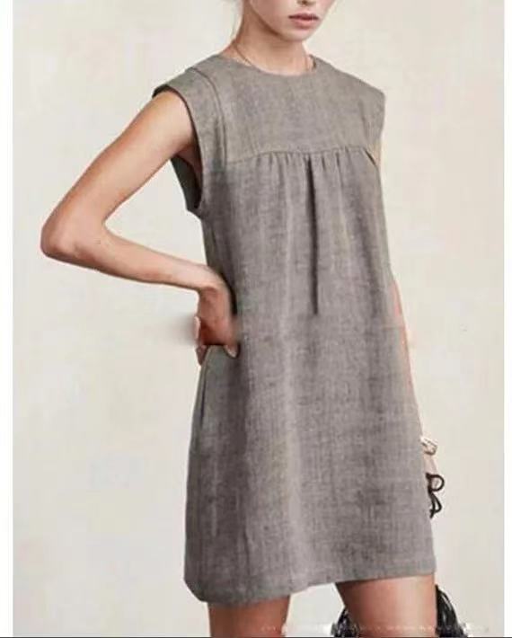 Skirts & Dresses | Womens  Tech Chambray Pintuck Tank Dress Skirts & Dresses Skirts & Dresses