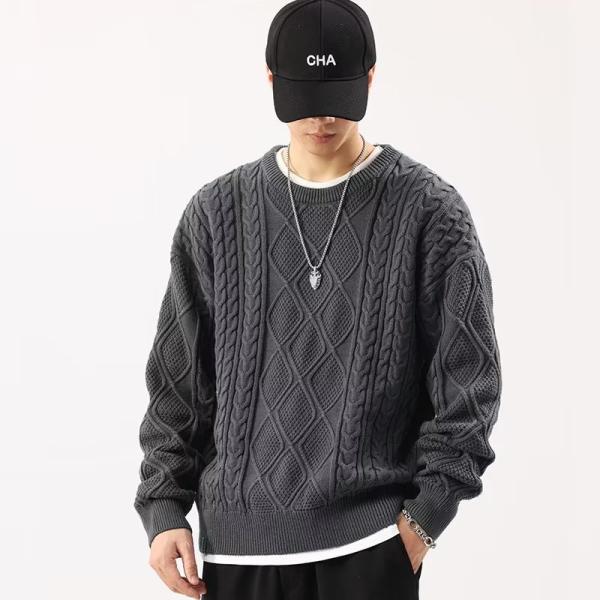 Sweaters | Mens  Cable Crewneck Sweater Mens Clothing Mens