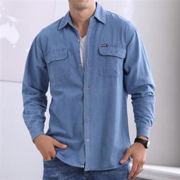 Shirts | Mens  Great Bend Washed Indigo Shirt Mens Clothing Mens