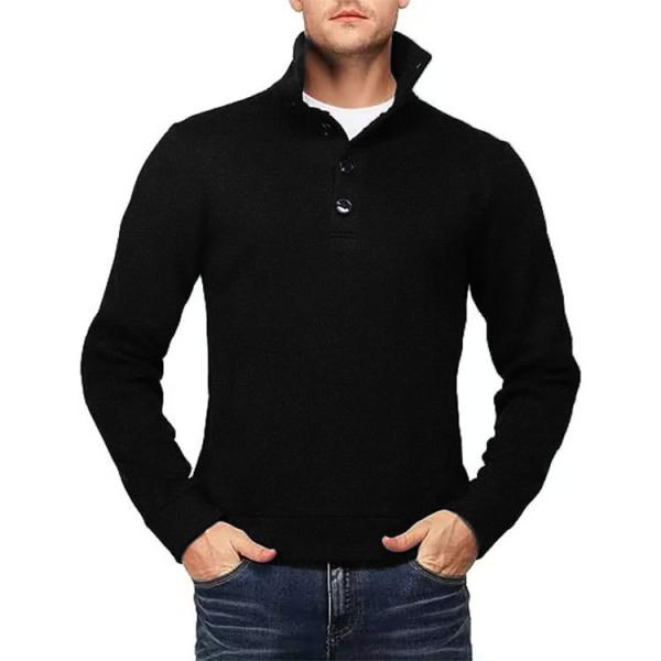 Sweaters | Mens  Merino Button Mockneck Sweater Mens Clothing Mens